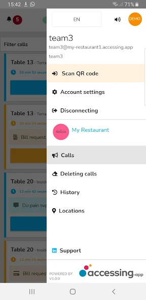 accessing.app-Team screenshot
