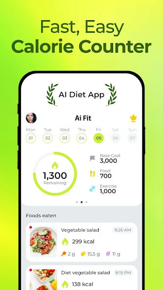AiFit: Easy Calorie Counter screenshot