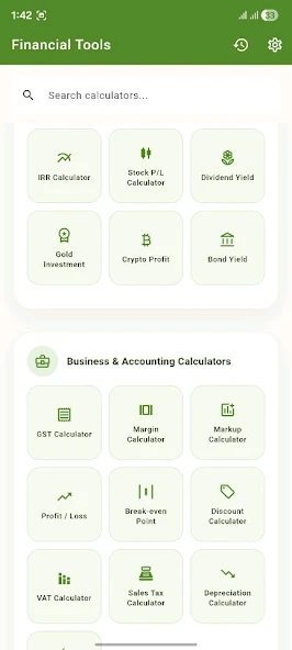 All-in-One EMI, GST Calculator screenshot