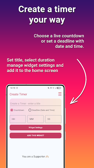 All My Seconds – Timer Widget screenshot