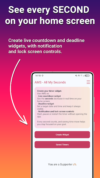 All My Seconds – Timer Widget screenshot