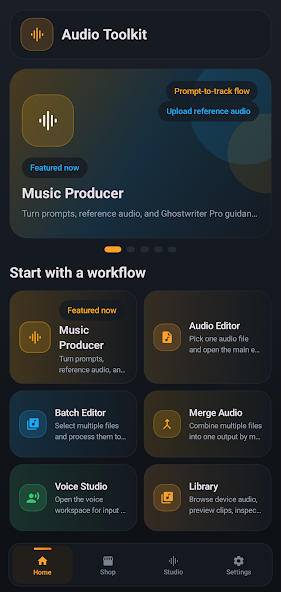 Audio Toolkit screenshot