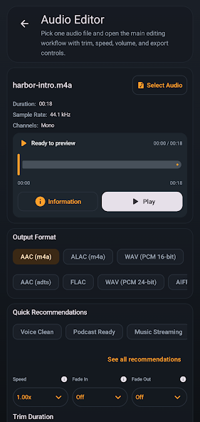 Audio Toolkit screenshot