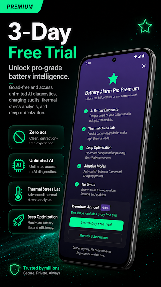 Battery Alarm Pro screenshot