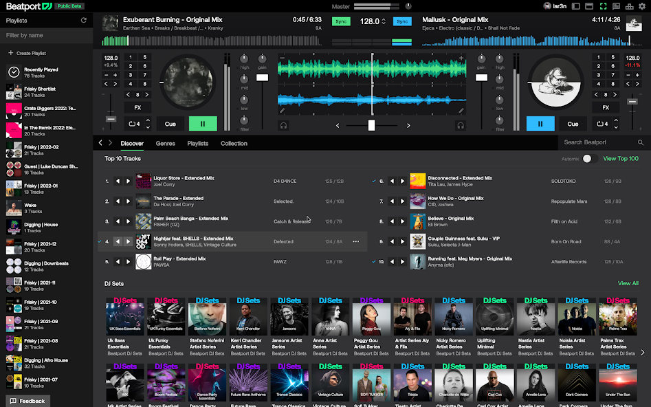 Beatport DJ screenshot