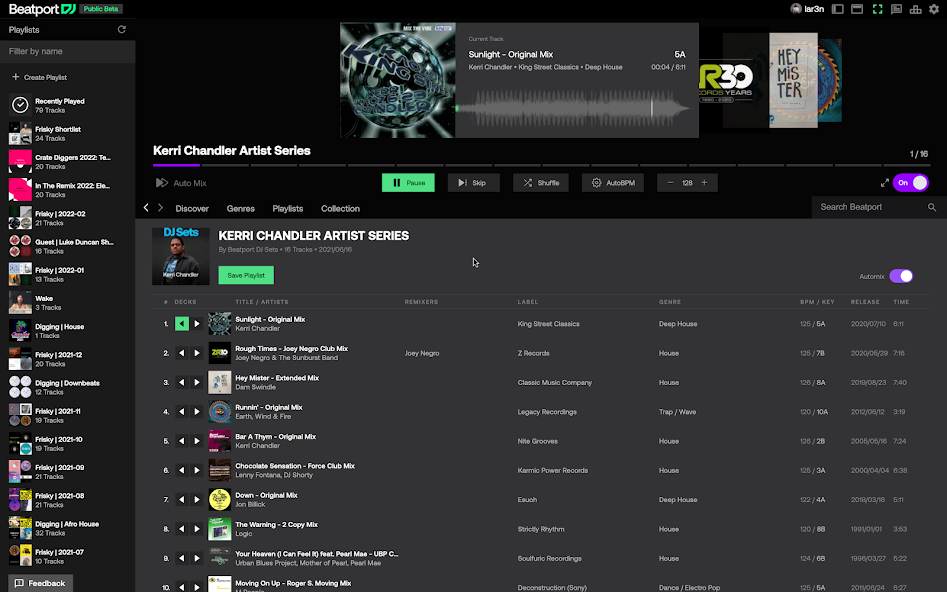 Beatport DJ screenshot