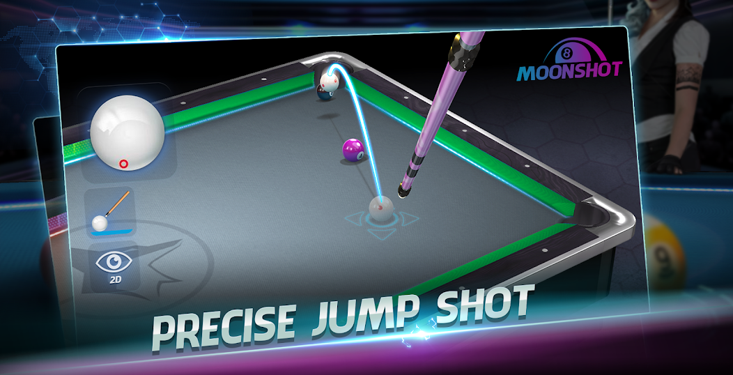 Billiards 3D: Moonshot 8 Ball screenshot