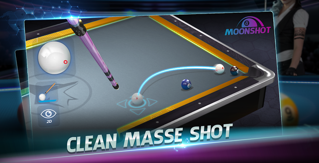 Billiards 3D: Moonshot 8 Ball screenshot