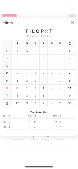 Blossom Word Game screenshot