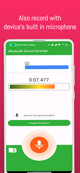 Bluetooth Sound Recorder screenshot