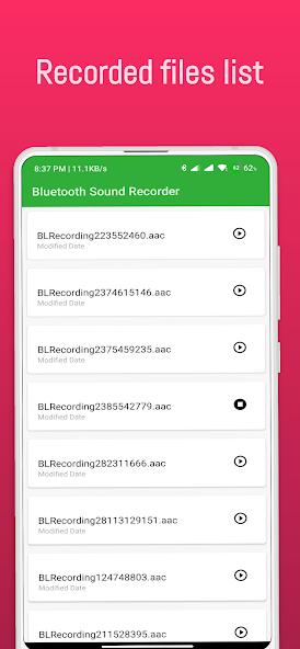 Bluetooth Sound Recorder screenshot