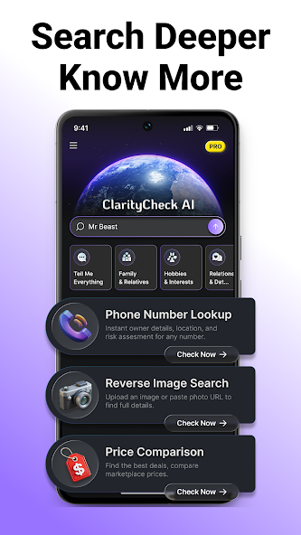 ClarityCheck - Deep Search AI screenshot