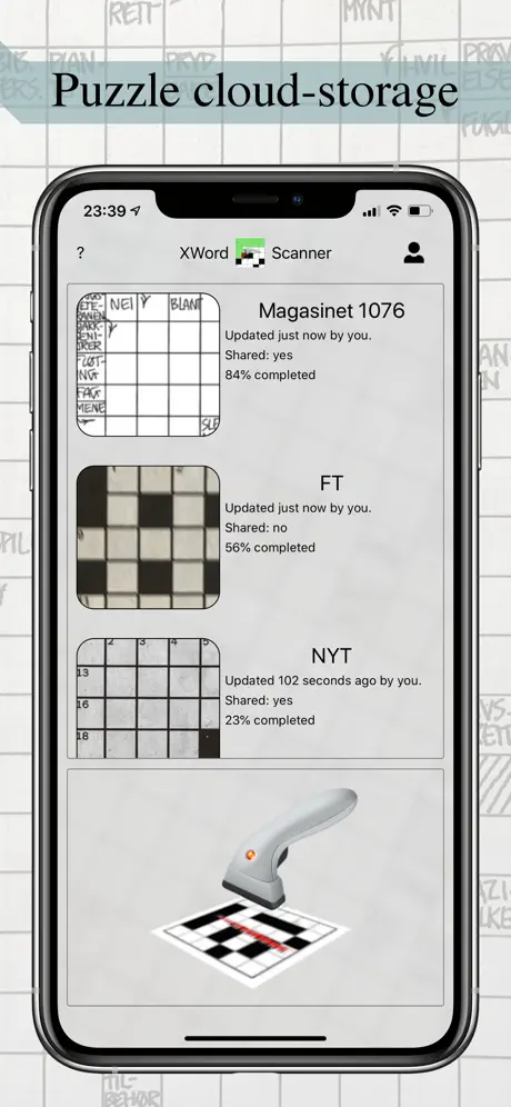 Crossword Scanner Coop screenshot
