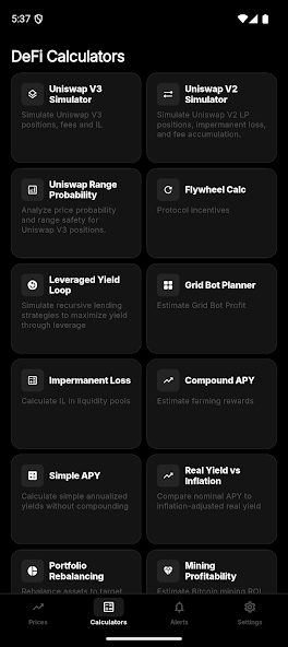 DeFi Tools screenshot