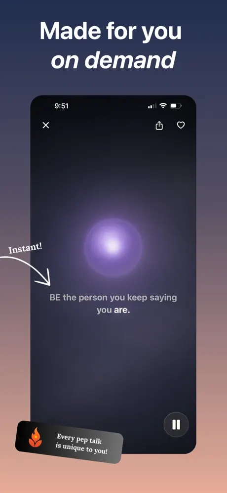 Dialed: Personalized Pep Talks screenshot