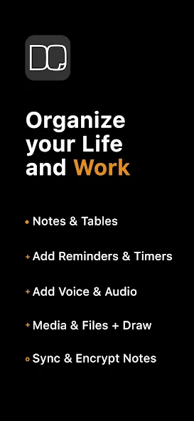 Disorganized Note Todo Planner screenshot