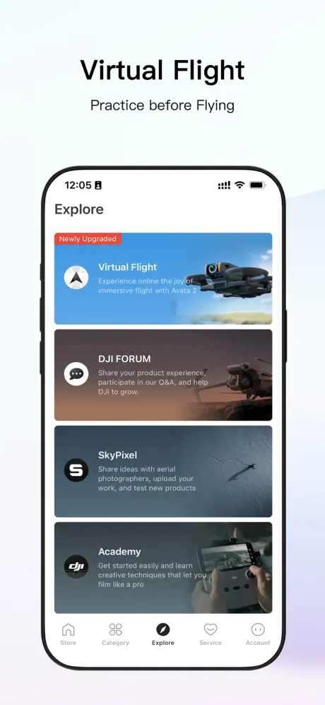 DJI - Try Virtual Flight screenshot