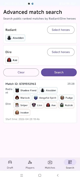 Dota 2 Stats Scout screenshot