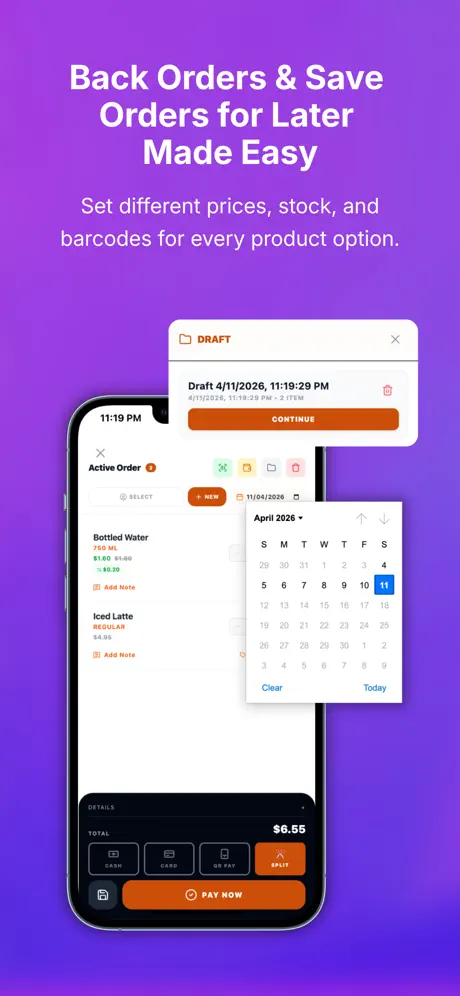 Excart POS screenshot