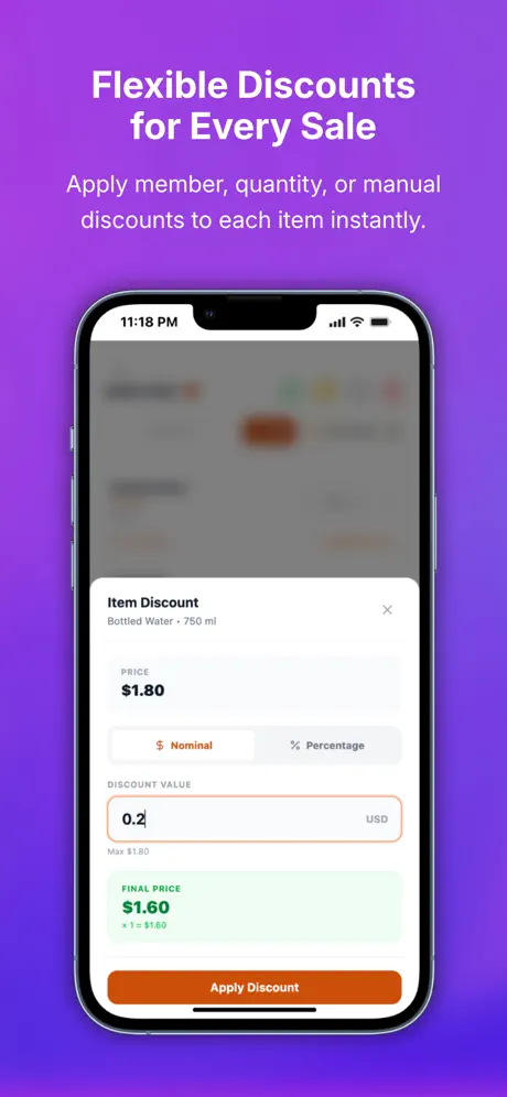 Excart POS screenshot