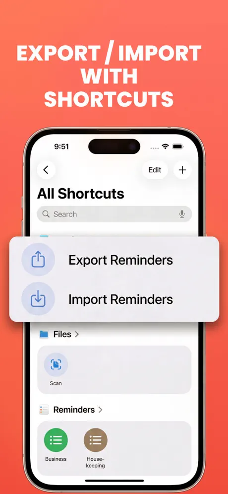 Export Reminders: CSV/PDF/Docx screenshot