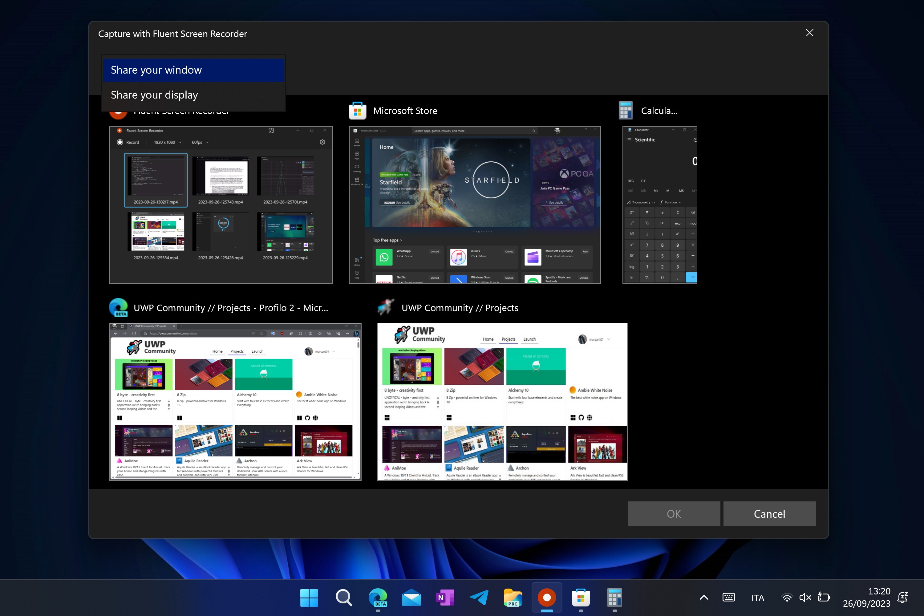 Fluent Screen Recorder screenshot