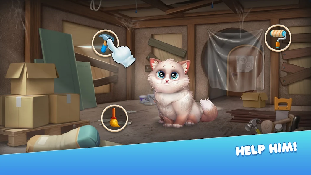 Fluffy Town: Boom Story screenshot
