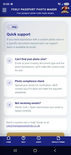 Foxly Passport Photo Maker screenshot