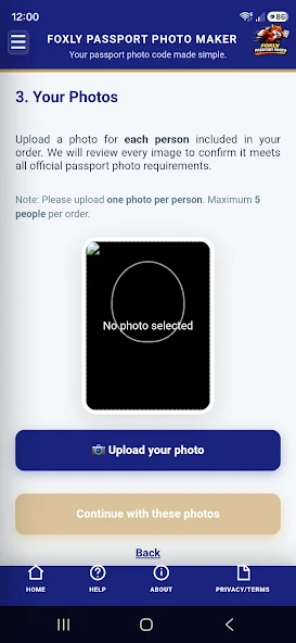 Foxly Passport Photo Maker screenshot