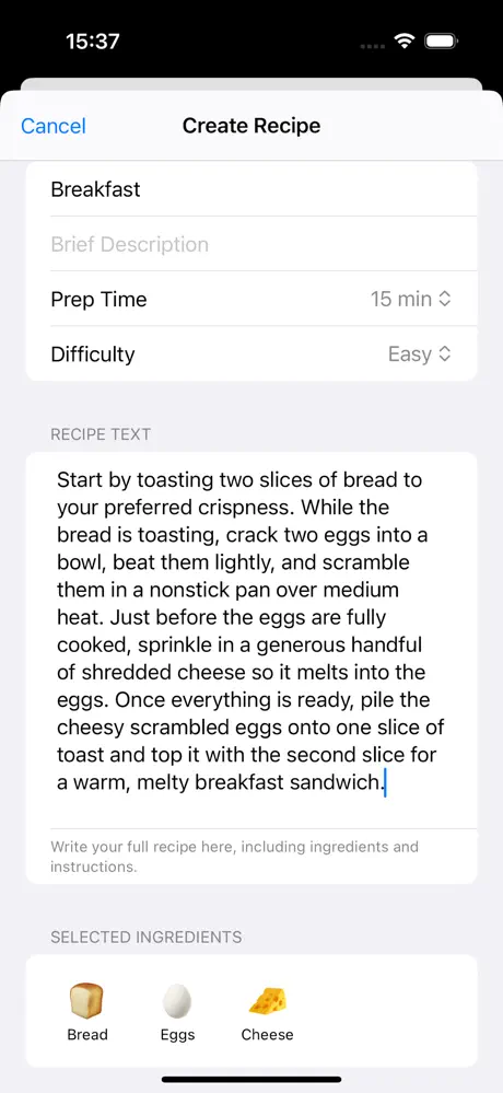 Fridgster screenshot
