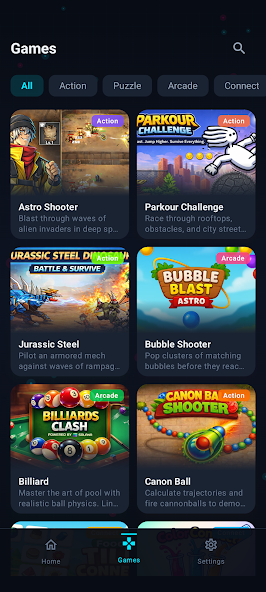 Game Terminal: Mini Games Hub screenshot