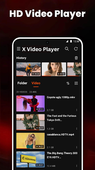 HD X Video Player All Format screenshot