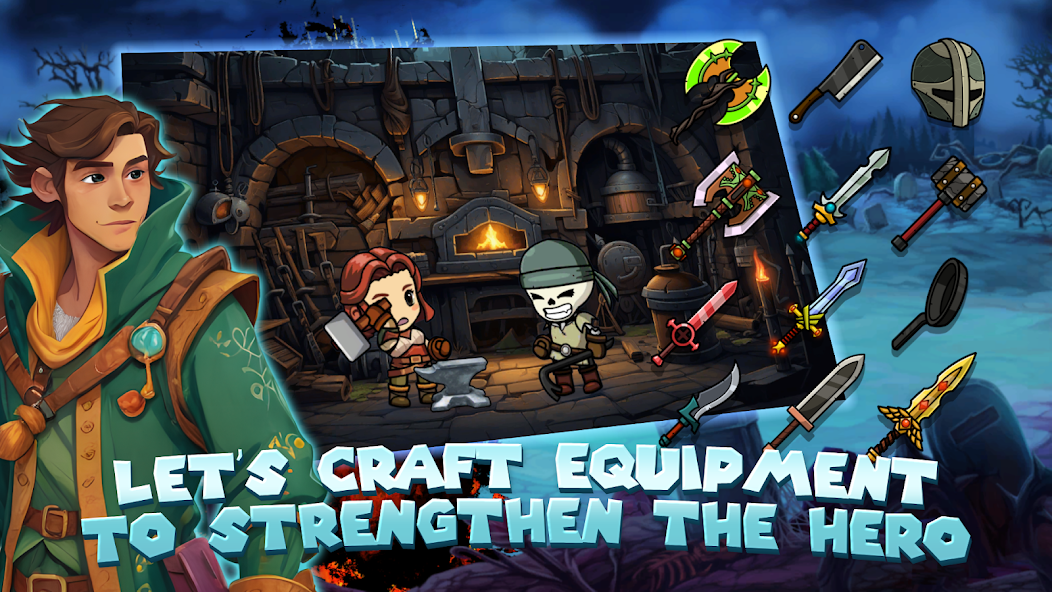 IDLE Skull Hero screenshot