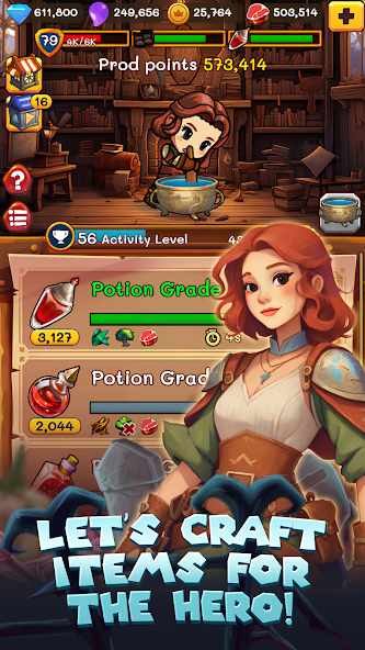 IDLE Skull Hero screenshot