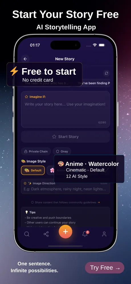 Imagine If - AI Story Writer screenshot