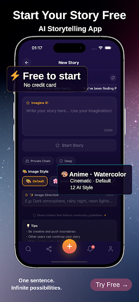 Imagine If - AI Story Writer screenshot