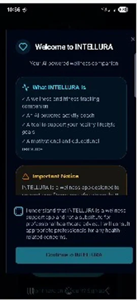 INTELLURA AI Wellness Coach screenshot