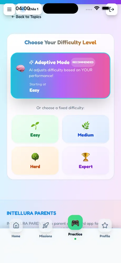 INTELLURA PARENTS screenshot