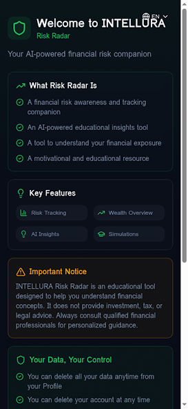 INTELLURA Risk Radar screenshot