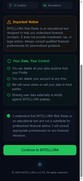 INTELLURA Risk Radar screenshot