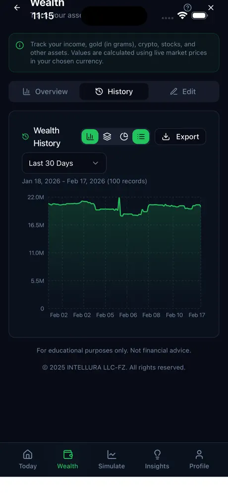 INTELLURA Risk Radar screenshot