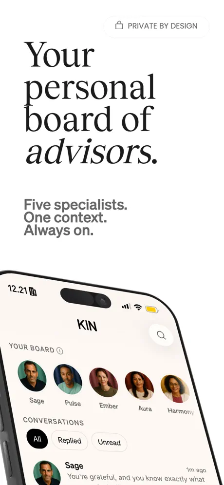 Kin: Personal AI Advisors screenshot