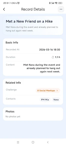 Life Trace: Life Log & Goals screenshot
