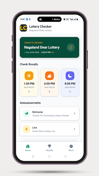 Lottery Checker : Dear Lottery screenshot