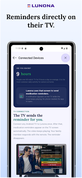 Lunona: Pill & Med Reminder TV screenshot