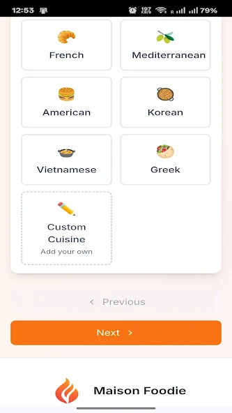 Maison Foodie Recipe App screenshot