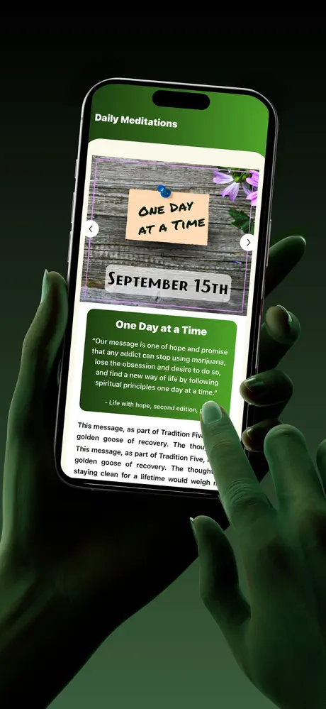 Marijuana Anonymous App screenshot