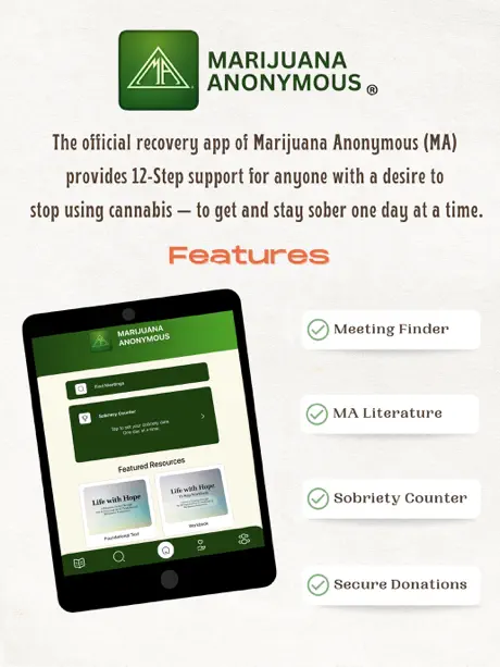 Marijuana Anonymous App screenshot