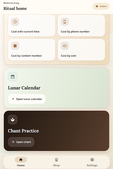 Mobile Iching: I Ching & Lunar screenshot