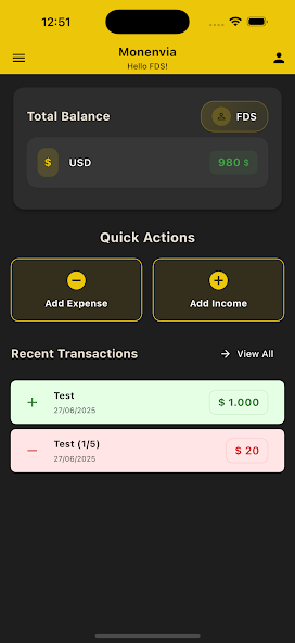 Monenvia - AI Money Assistant screenshot